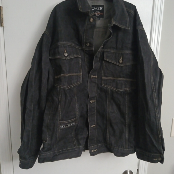 Vintage Y2K baggy Dtek Denim jacket men's XXL - Picture 3 of 12
